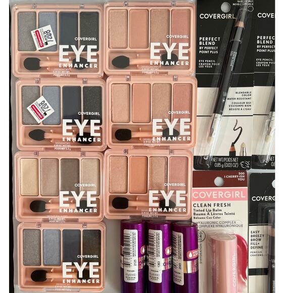 Lot 22 CoverGirl Face/Eyes/Lips Makeup Mixed Lots - Picture 5 of 16